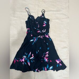 Express Black Shorts with Pink and Blue Accents